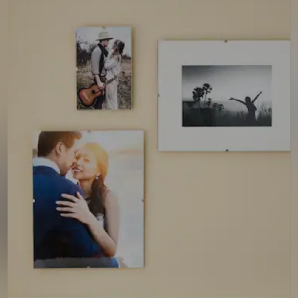 Studio Decor 5X7 All Glass Clip Frame Set Of 2 - Picture 4 of 4